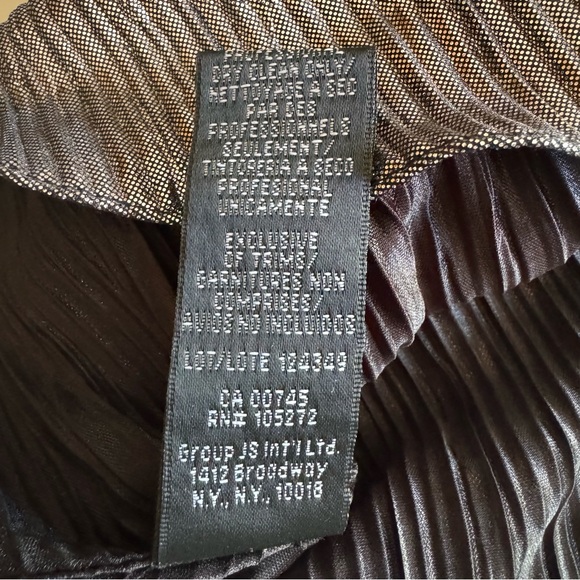 ML Monique Lhuillier Metallic Blouse Silver Small - Picture 14 of 15